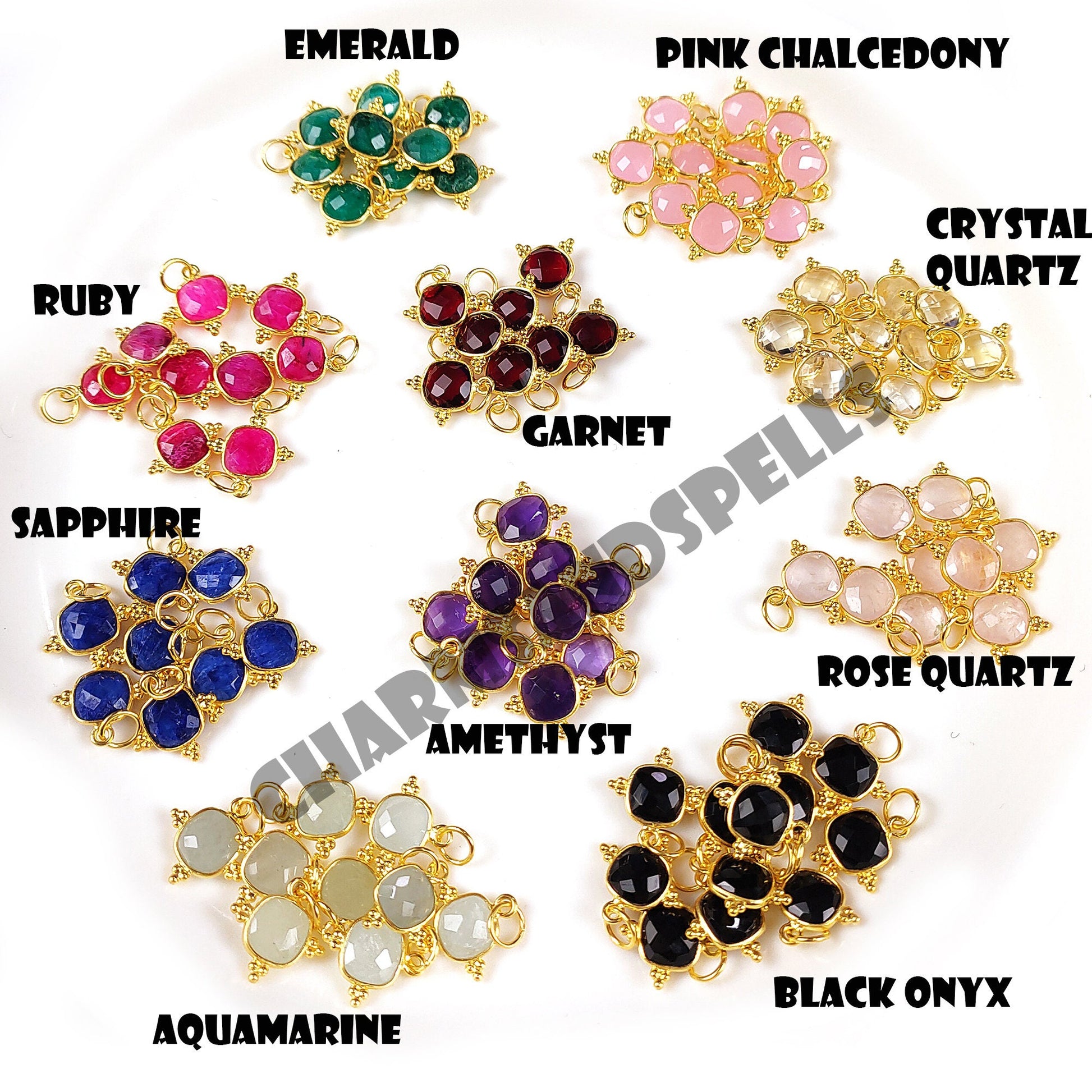 Cushion Gemstone Pendant