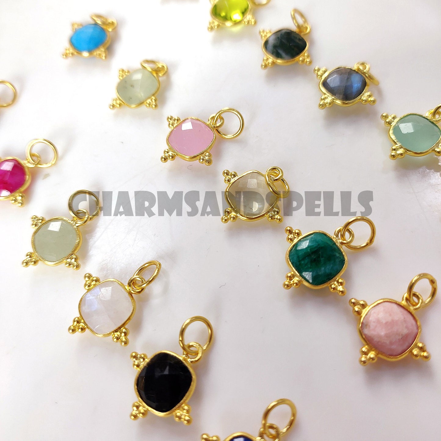 Cushion Gemstone Pendant