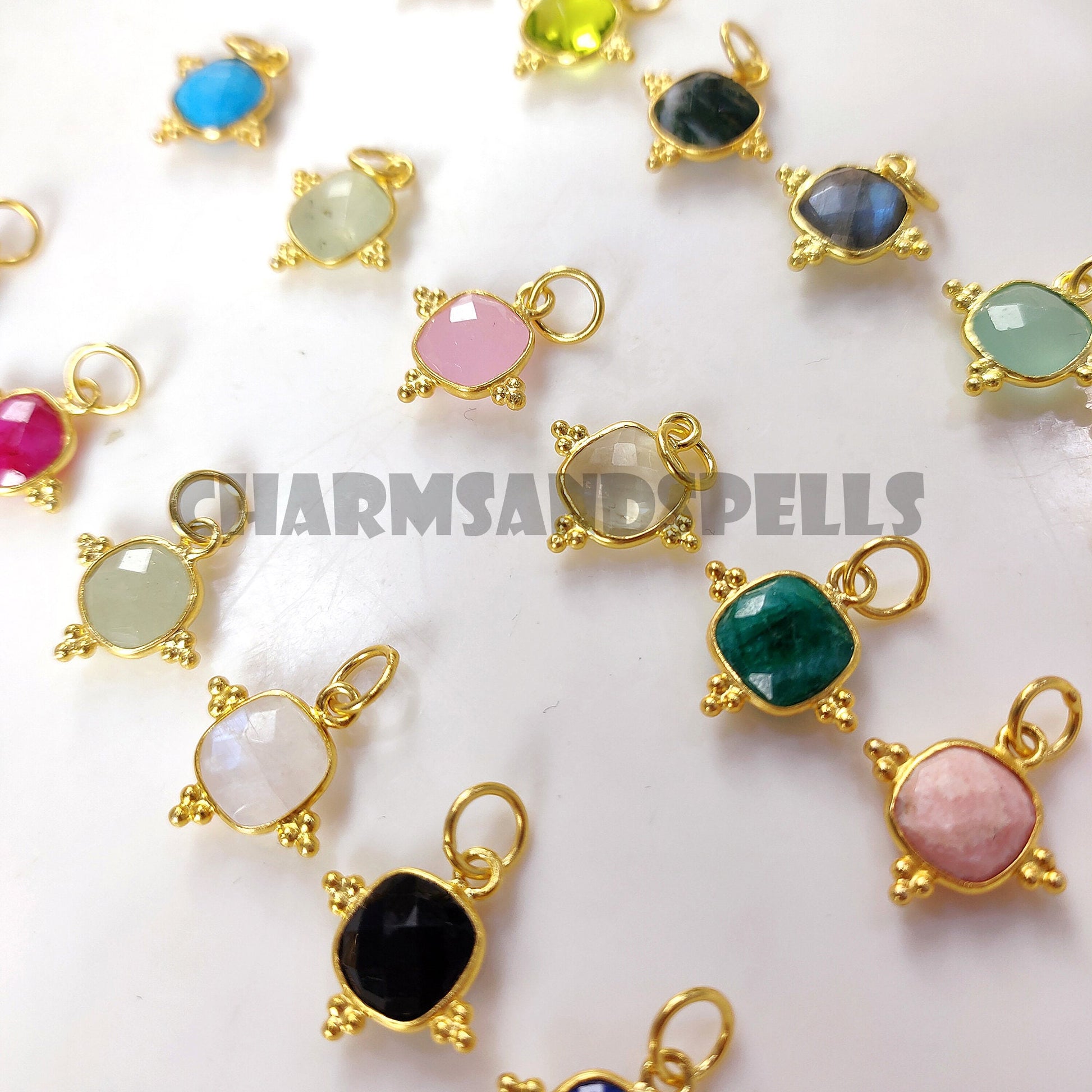 Cushion Gemstone Pendant