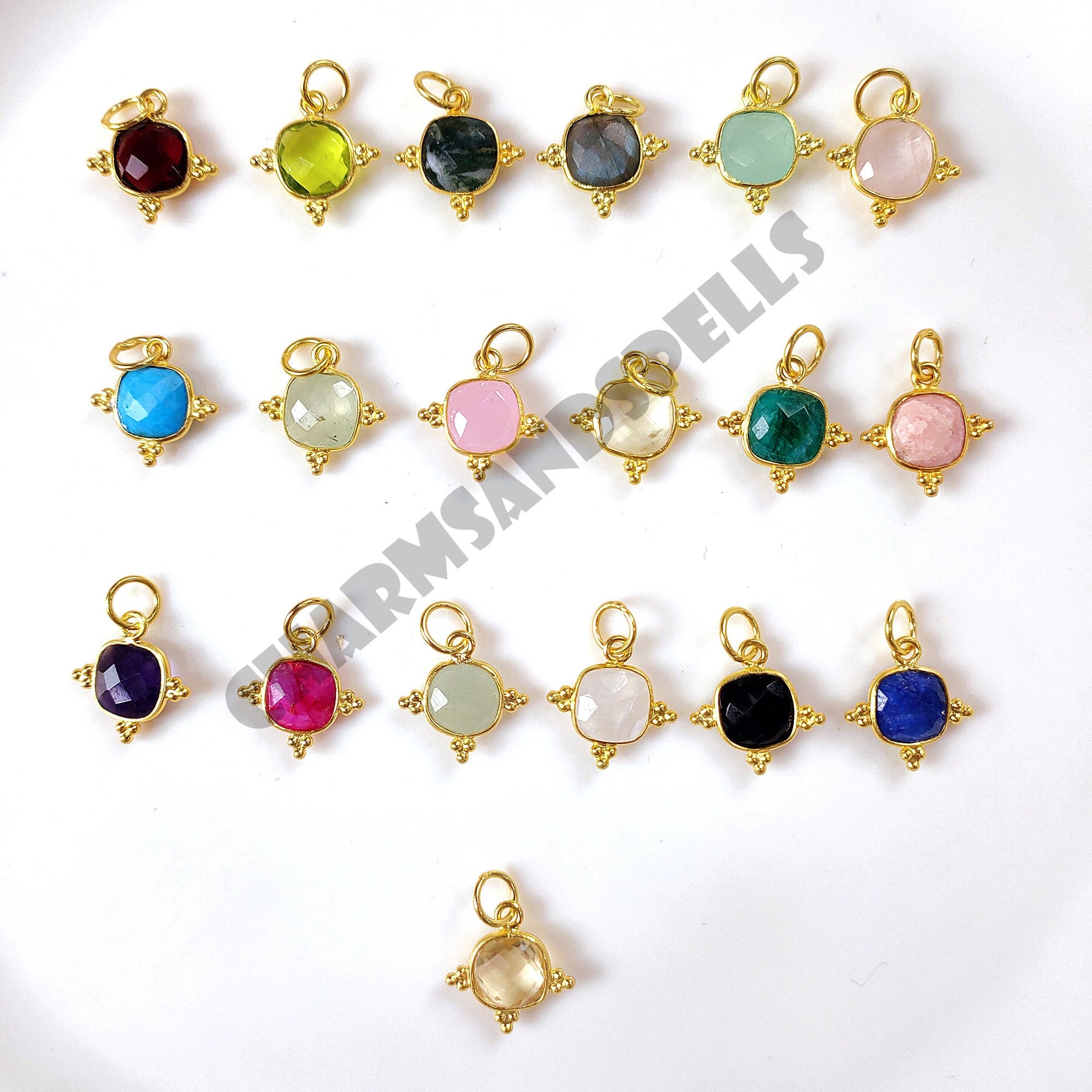 Cushion Gemstone Pendant