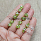 Raw Peridot Stud Earrings, Green Crystal Earrings, August Birthstone Jewelry, Dainty Gemstone Studs