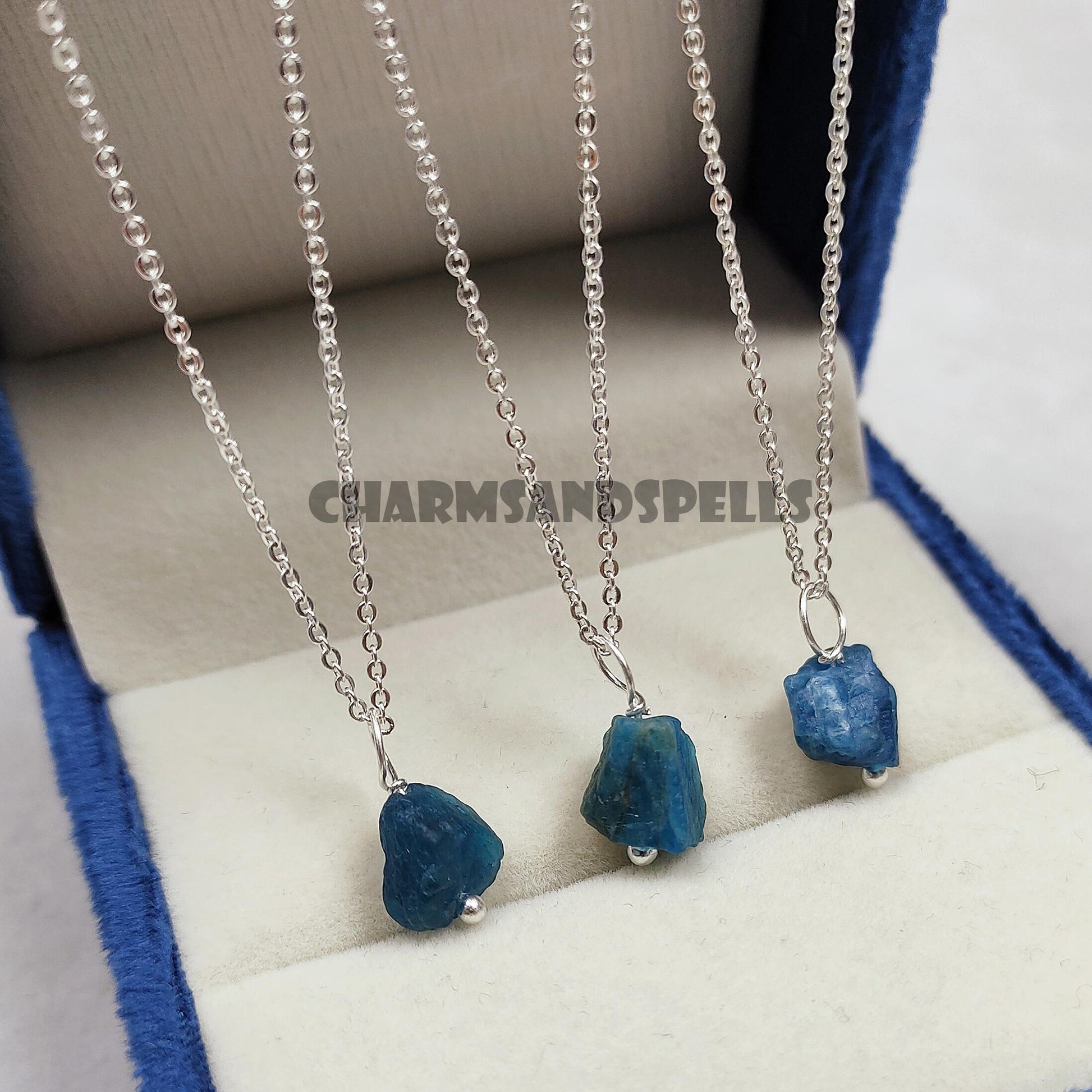 Raw Apatite Necklace
