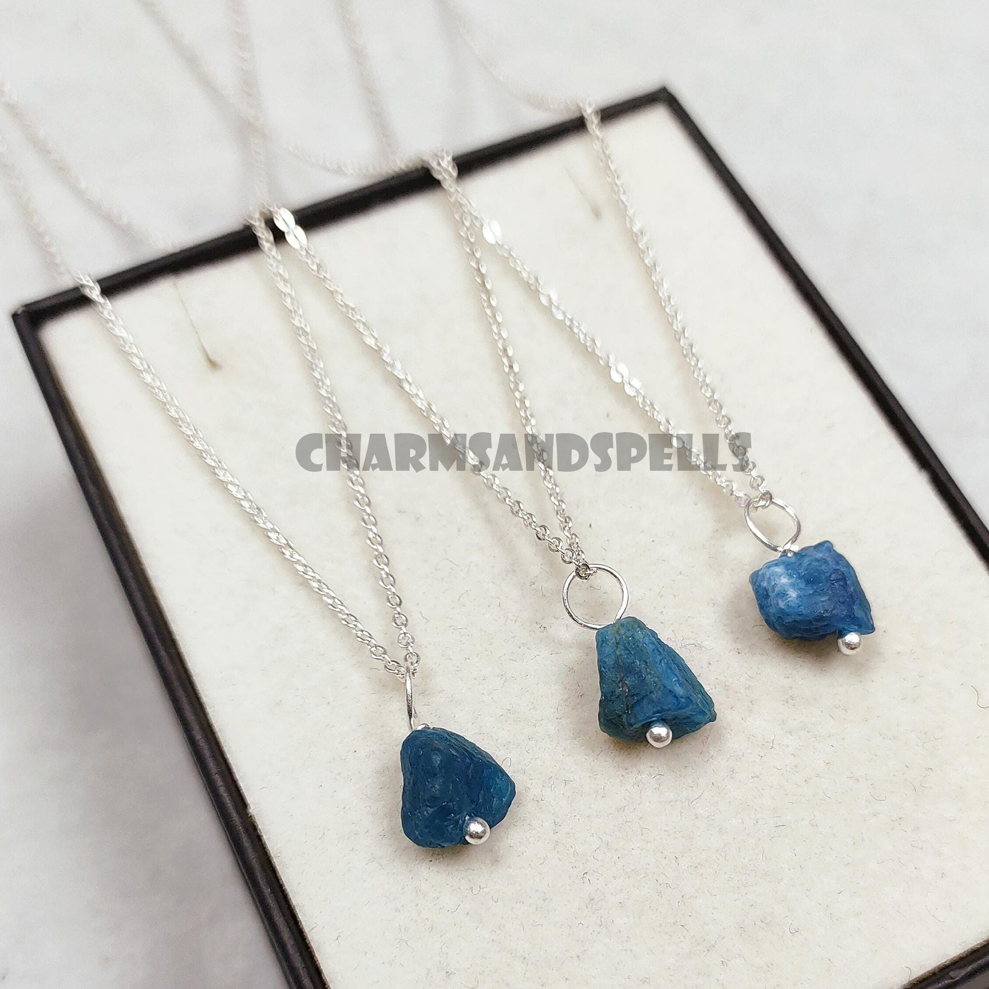 Raw Apatite Necklace