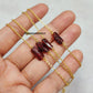 Natural Red Garnet Bracelet, Gift For Born In January