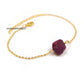 Dainty Ruby Bracelet | July Birthstone Jewelry | Minimalist Gift for Her
