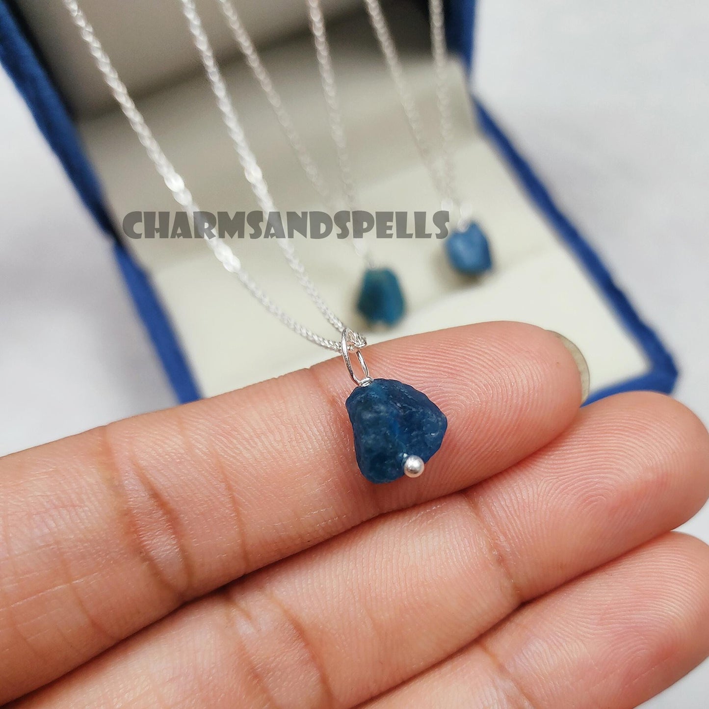 Raw Apatite Necklace