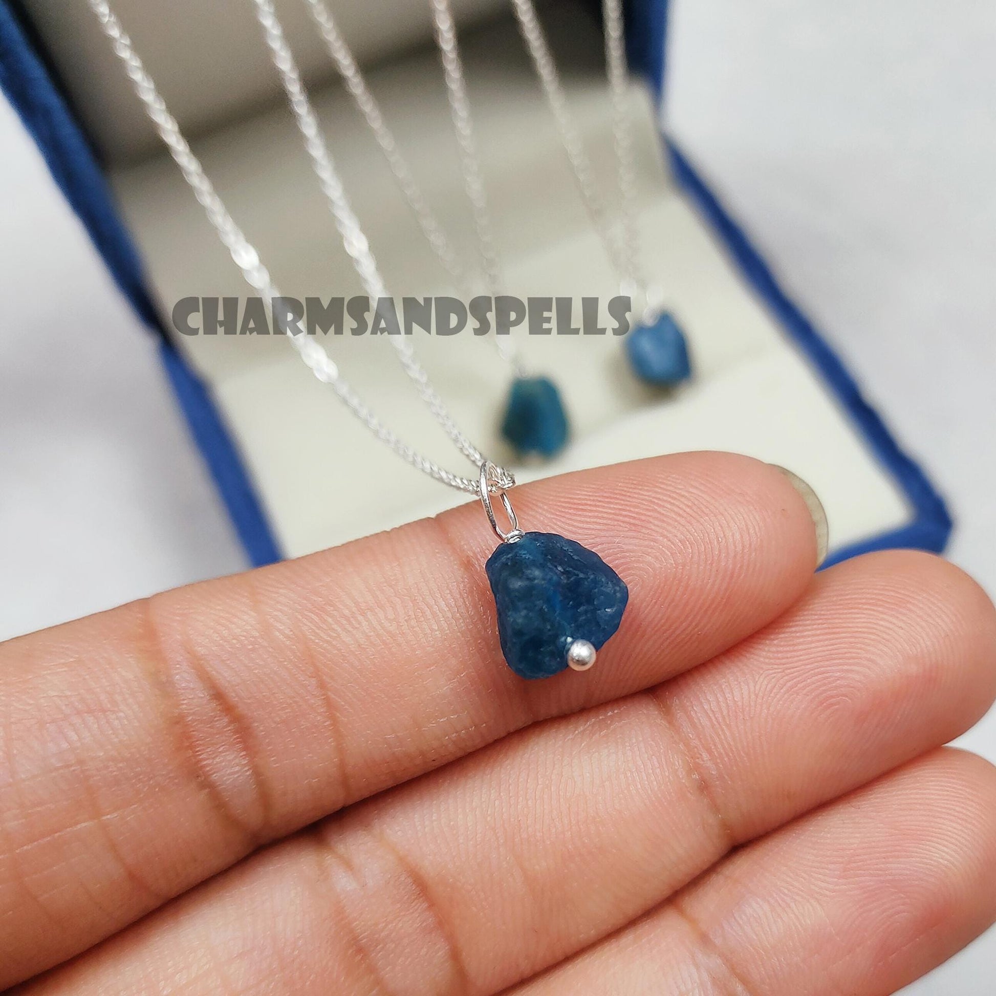 Raw Apatite Necklace