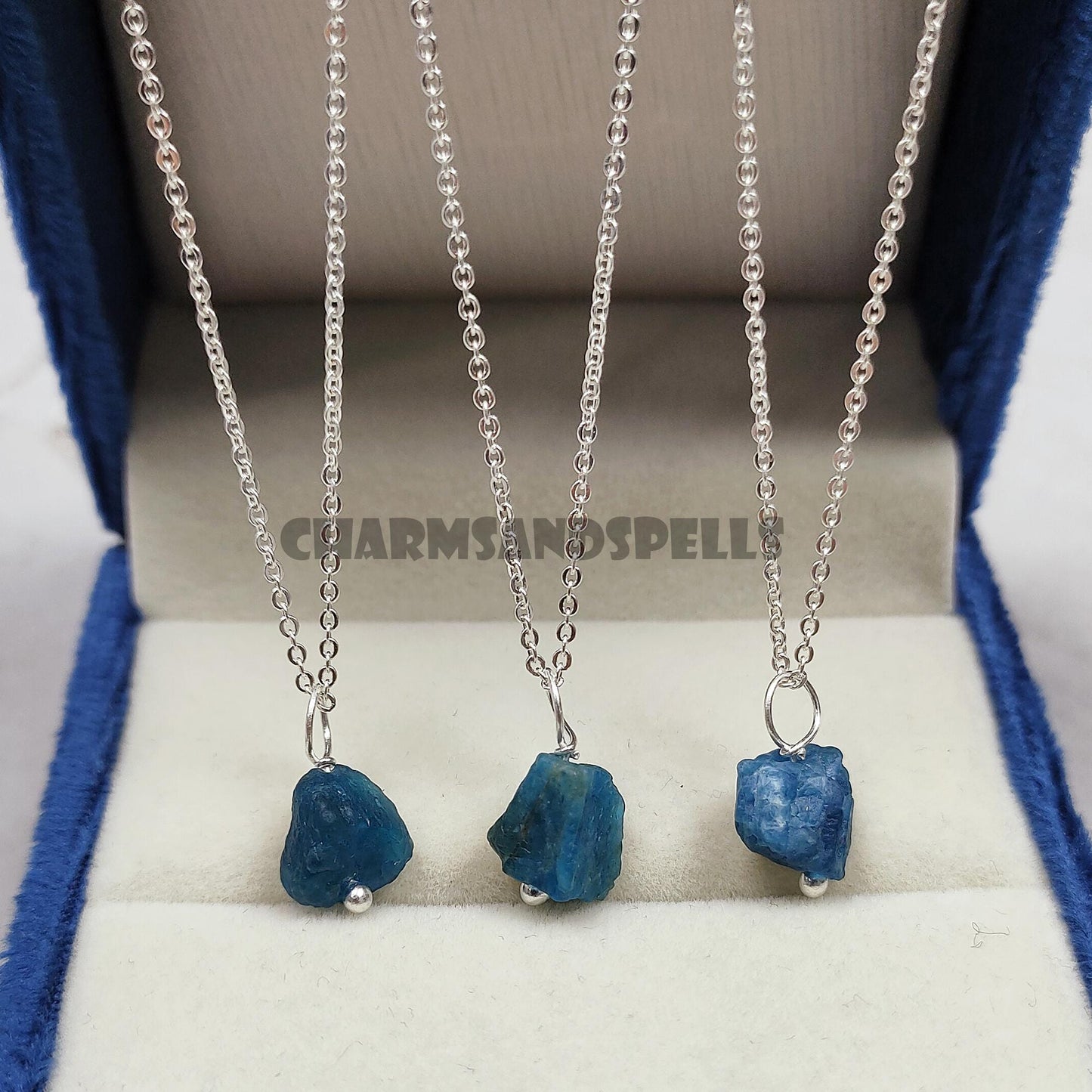 Raw Apatite Necklace