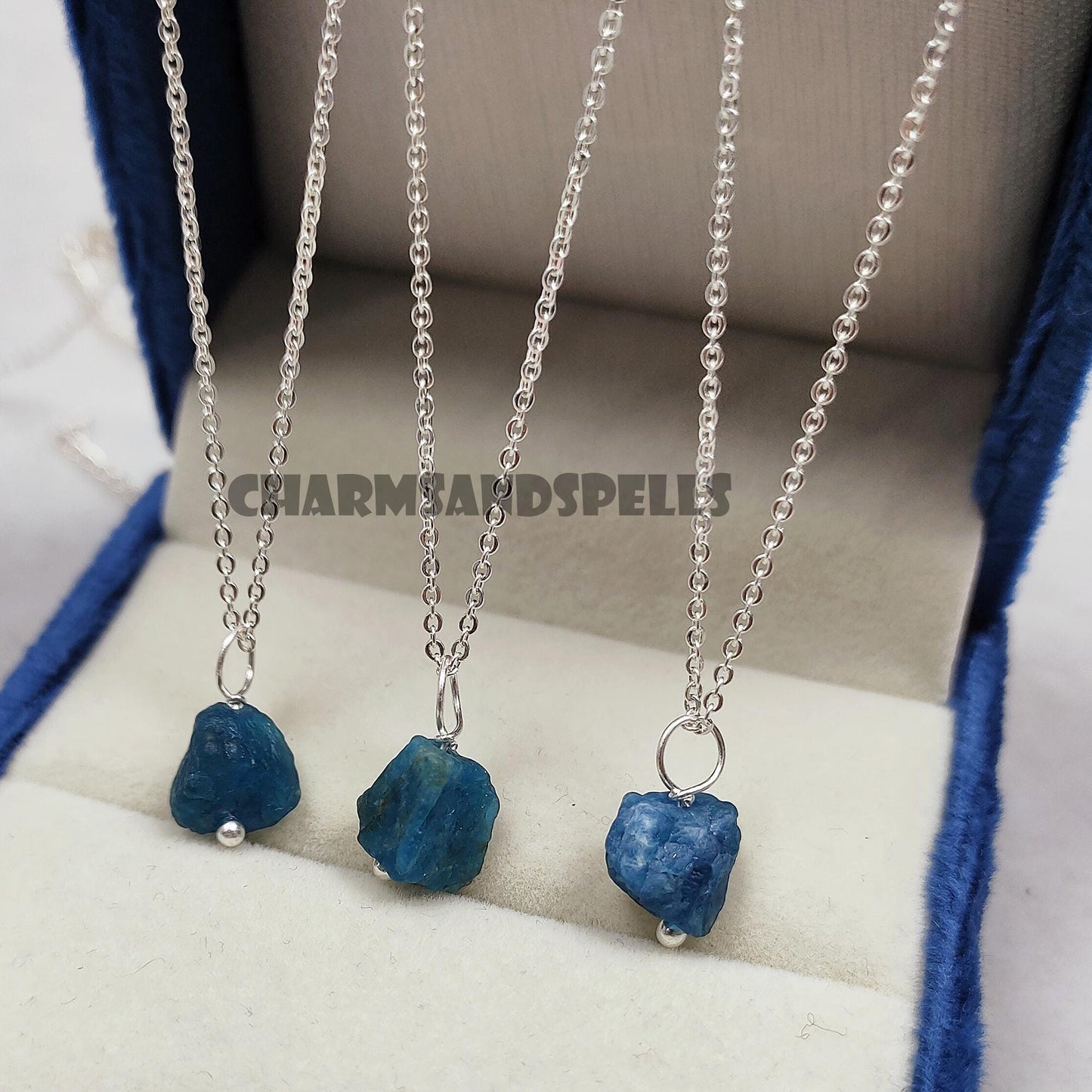 Raw Apatite Necklace