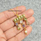 Whispers of Spring Multi Gemstone Necklace| Victorian Style Raw Amethyst, Garnet, Peridot, Crystal Pendan