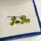 Raw Peridot Stud Earrings Necklace