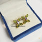 Heaven's Butterfly Peridot Garnet Stud