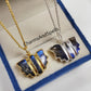 Labradorite Bat Necklace| Reiki Infused Crystal Jewelry| 14K Gold Gothic