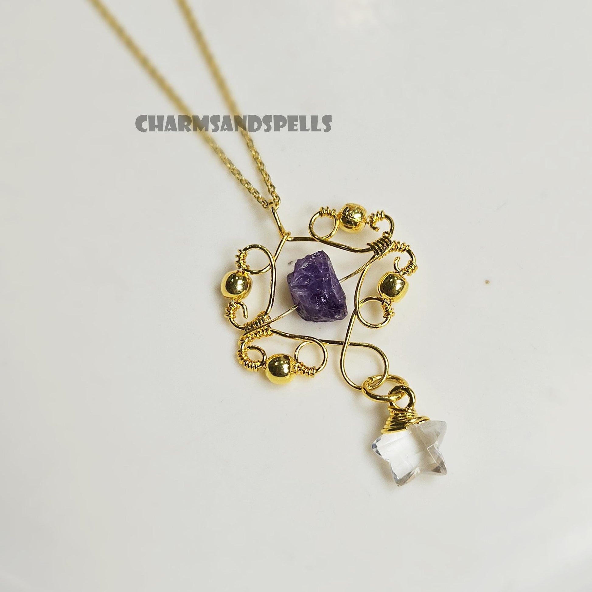 Raw Amethyst Enchanted Nova Spinner