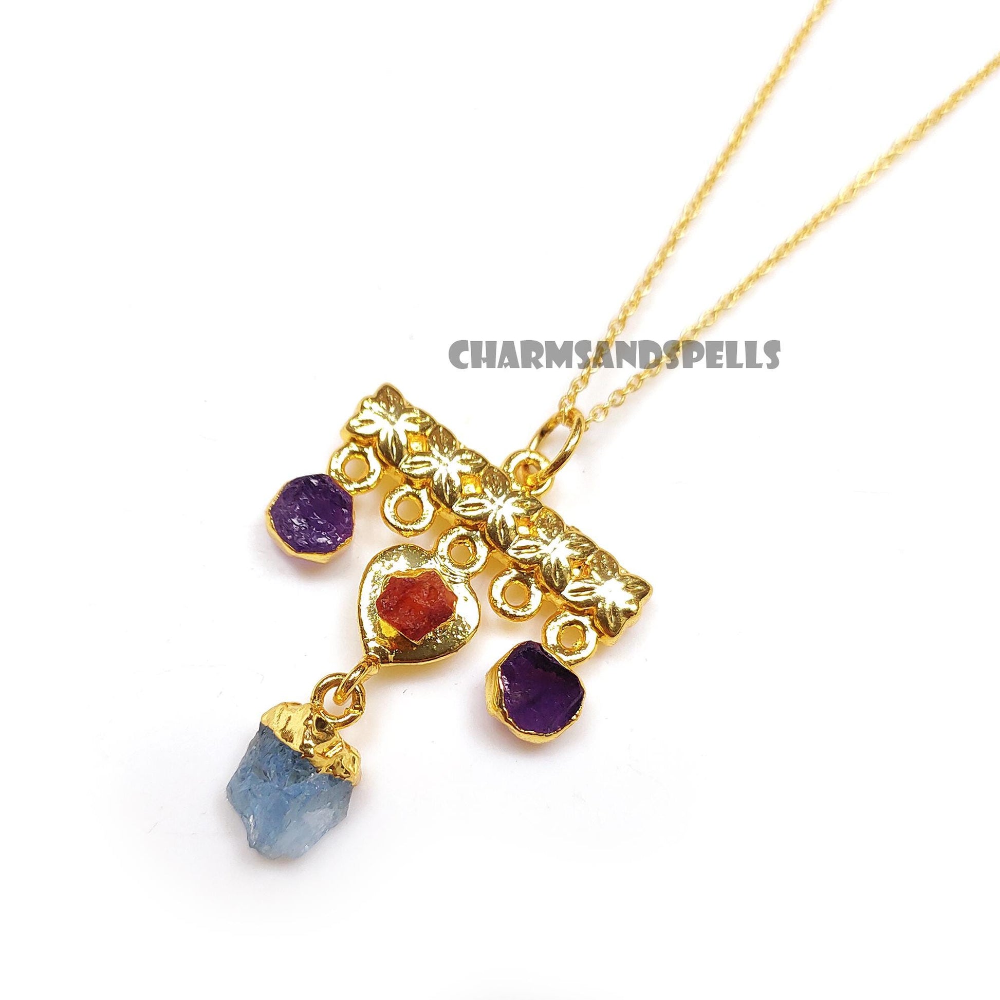 Lady Evelyne's Secret Raw Stone Necklace