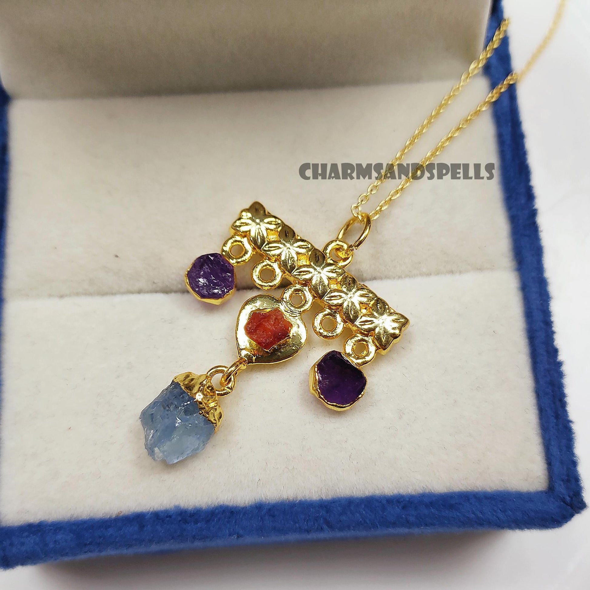 Lady Evelyne's Secret Raw Stone Necklace