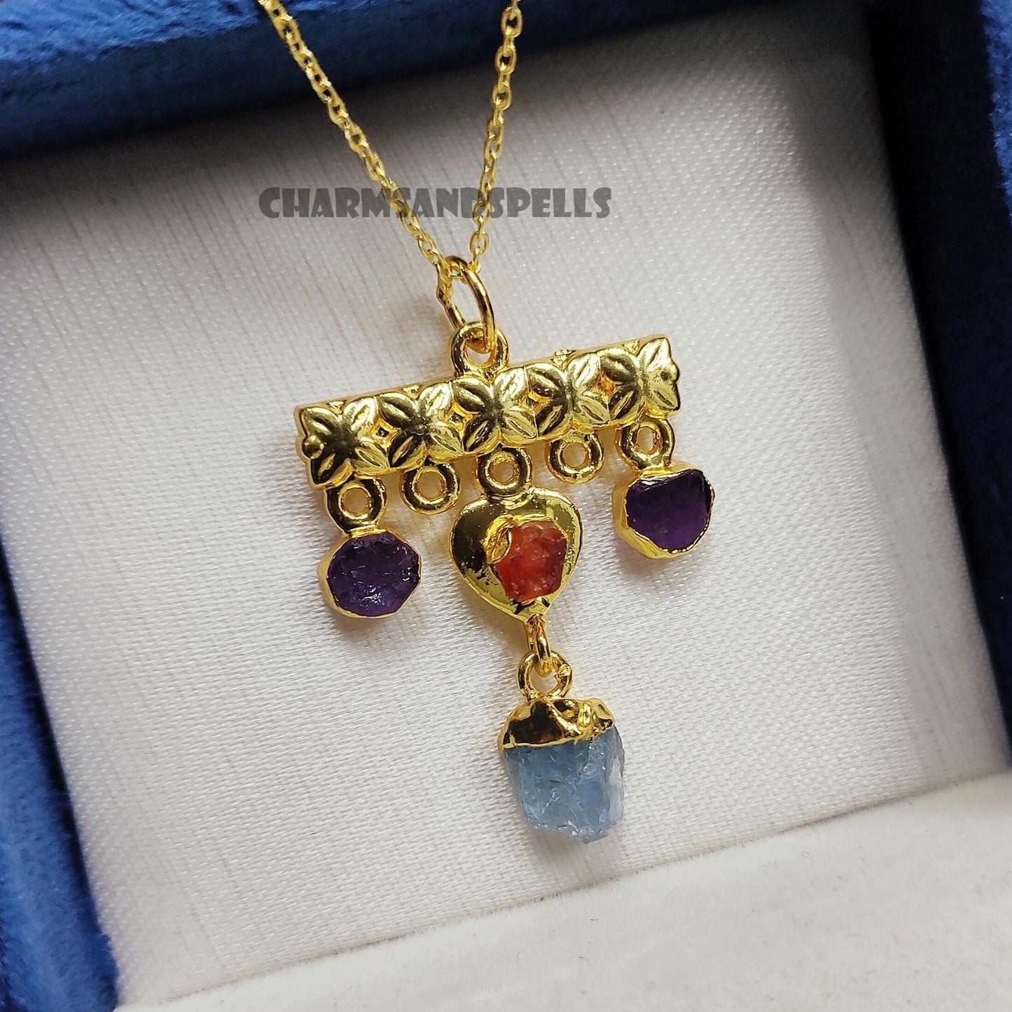 Lady Evelyne's Secret Raw Stone Necklace