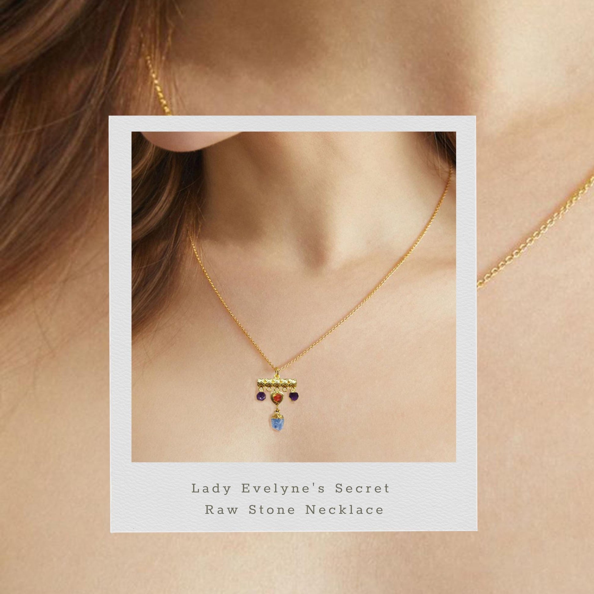 Lady Evelyne's Secret Raw Stone Necklace