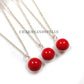 Handmade Coral Ball Necklace