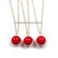 Handmade Coral Ball Necklace