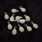 Glow in the Dark Crystal Necklace, Glowing Pendant, Couple & Christmas Gift