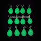Glow in the Dark Crystal Necklace, Glowing Pendant, Couple & Christmas Gift