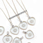 Clear Quartz Heart Necklace, 925 Silver Love Pendant, Healing Crystal Gift