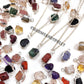Raw Birthstone Necklace, Sterling Silver Crystal Pendant, Christmas Gift