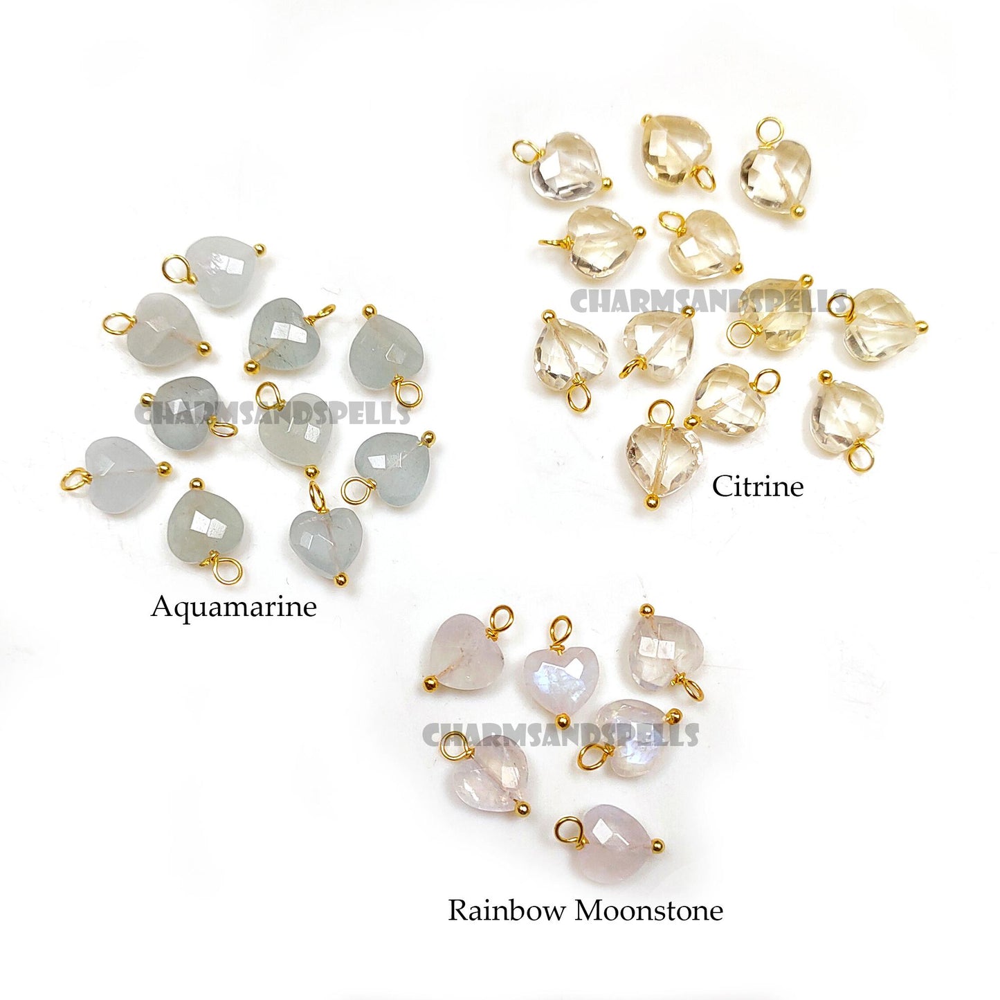 Gemstone Heart Pendant| 925 Silver Wire Wrapped Necklace| Handmade Heart Charm