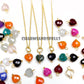 Gemstone Heart Pendant| 925 Silver Wire Wrapped Necklace| Handmade Heart Charm