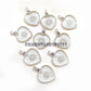 Clear Quartz Heart Necklace, 925 Silver Love Pendant, Healing Crystal Gift