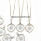 Clear Quartz Heart Necklace, 925 Silver Love Pendant, Healing Crystal Gift