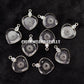 Clear Quartz Heart Necklace, 925 Silver Love Pendant, Healing Crystal Gift
