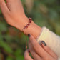 Raw Garnet bracelet| Women bracelet| Raw garnet bracelet