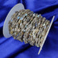 1 Feet Chain, Natural Labradorite Wire Wrapped Beaded Chain, 7x5-8x5.5mm Beads Chain, Blue Labradorite Wire Wrapped Rosary Chain-Sold In Wholesale - Charms And Spells