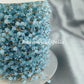 1 Feet Chain, Chalcedony Thick Rosary Chain, Rondelle Faceted 3mm 925 Silver Plating Chain, Jewelry Findings, Bulk Rosary Chain Rolls - Charms And Spells