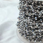 1 Feet Chain, Silver Pyrite Rosary Chain, Beads Chain, Body Chain, Jewelry Making, Women Chain, Necklace Chain, 925 Silver Plated Rosary Chain - Charms And Spells
