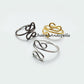 Wire Wrapped Ring, Black, Silver, Gold Plated Wire Ring, Adjustable Ring, Stacking Ring, Statement Ring, Women Ring - Charms And Spells