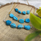 Raw Turquoise Necklace, December Birthstone Necklace, Dainty Turquoise, Gemstone Necklace, Healing Crystal Jewelry, Valentine Gift, December - Charms And Spells