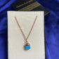 Raw Turquoise Necklace, Healing Crystal Necklace, December Birthstone, Statement Necklace, Party Wear Necklace, Boho Necklace, Gift For Her - Charms And Spells