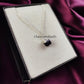 Raw Black Tourmaline Pendant | Gemstone Healing Crystal Protection Charm Necklace
