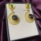 Natural Labradorite Earring, Stunning Earring, Green Onyx Earring, Gold Plated Earring, Dainty Jewelry, Flawed Earrings, Party Wear Earring - Charms And Spells