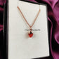 Raw Carnelian Necklace | Electroplated Copper Pendant Healing Chakra Jewelry
