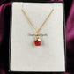 Raw Carnelian Necklace | Orange Crystal Pendant July Birthstone Jewelry