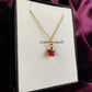 Raw Carnelian Necklace | Orange Crystal Pendant July Birthstone Jewelry