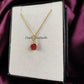 Raw Carnelian Necklace | Orange Crystal Pendant July Birthstone Jewelry