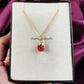 Raw Carnelian Necklace | Orange Crystal Pendant July Birthstone Jewelry