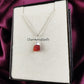 Raw Carnelian Necklace | Layering Charm Pendant Silver Plated Jewelry