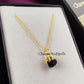 Raw Black Tourmaline Necklace | Natural Rough Crystal Pendant Jewelry