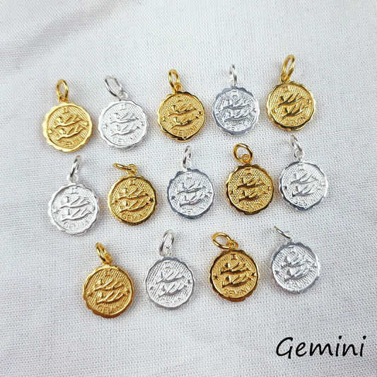 Gemini Necklace, Zodiac Pendant, Astrology Sign Necklace, Zodiac Sign Necklace, Personalized Necklace, Custom Zodiac Necklace - Charms And Spells